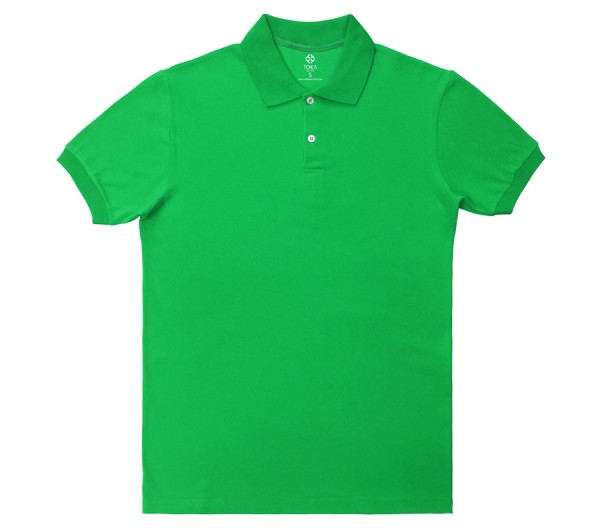 İş Tişörtü İki Düğme Yeşil